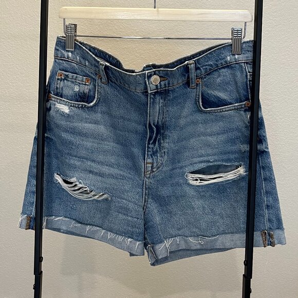 Zara Denim Shorts Size 8 - Picture 3 of 8